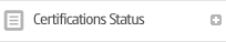 Certifications Status 